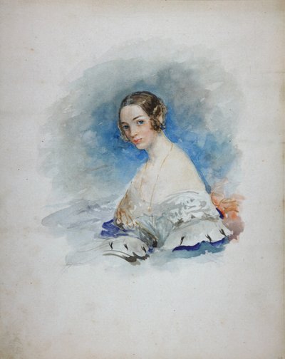 Ritratto della Principessa Maria Ivanovna Kochubey, nata Baryatinskaya 1818-1843, 1846 da Vasili Semenovich Sadovnikov