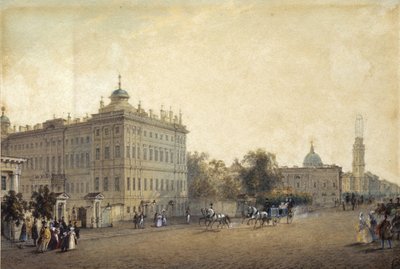 San Pietroburgo. Il Palazzo Anichkov, 1830 da Vasili Semenovich Sadovnikov