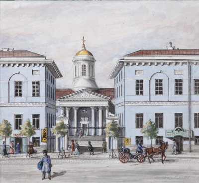 La Prospettiva Nevsky a San Pietroburgo, 1830-1840 da Vasili Semenovich Sadovnikov