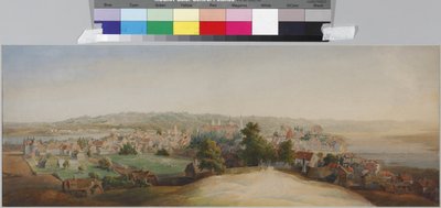 Veduta di Kowno, di Sadovnikov, Vasily Semyonovich (1800-1879). Acquerello su carta, fine anni 1840. Museo di Stato della Storia di San Pietroburgo da Vasili Semenovich Sadovnikov
