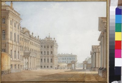 Veduta del Palazzo Anichkov a San Pietroburgo da Vasili Semenovich Sadovnikov