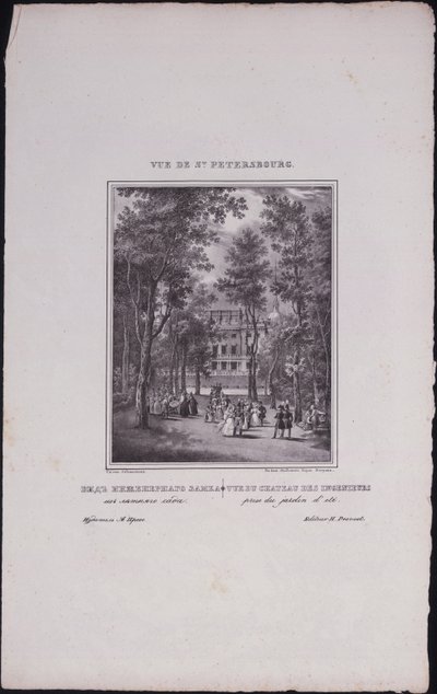 Vedute di San Pietroburgo. Castello di San Michele, 1833 da Vasili Semenovich Sadovnikov