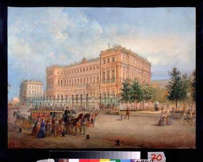 Veduta del Palazzo Nicola a San Pietroburgo da Vasili Semenovich Sadovnikov