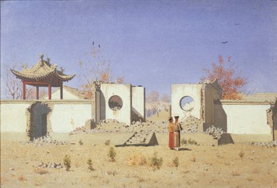 Rovina di un tempio cinese ad Akkent, 1869-1870 da Vasili Vasilievich Vereshchagin