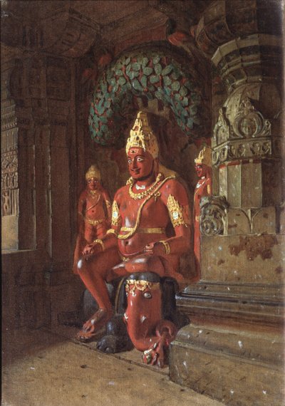 Statua di Vishnu nel tempio di Indra da Vasili Vasilievich Vereshchagin
