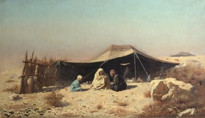 Arabi nel deserto. Studio del Corano da Vasili Vasilievich Vereshchagin
