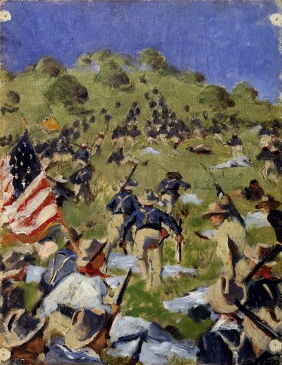 Carica dei Rough Riders a San Juan Hill nel 1898, c. 1900 da Vasili Vasilievich Vereshchagin