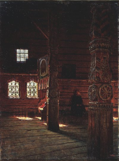 Interno della Chiesa dei Santi Pietro e Paolo a Puchug, 1894 da Vasili Vasilievich Vereshchagin