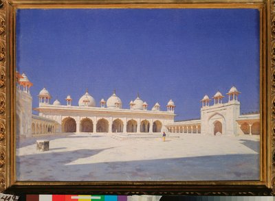 La moschea della Perla nel Forte Rosso di Agra in India da Vasili Vasilievich Vereshchagin