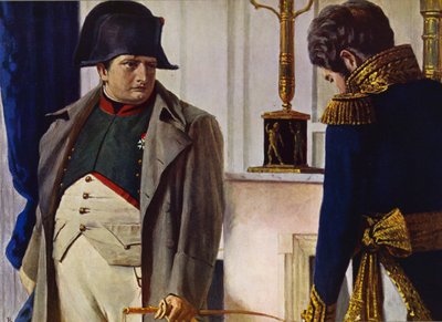 Napoleone Bonaparte e Jacques Lauriston (litografia a colori) da Vasili Vasilievich Vereshchagin