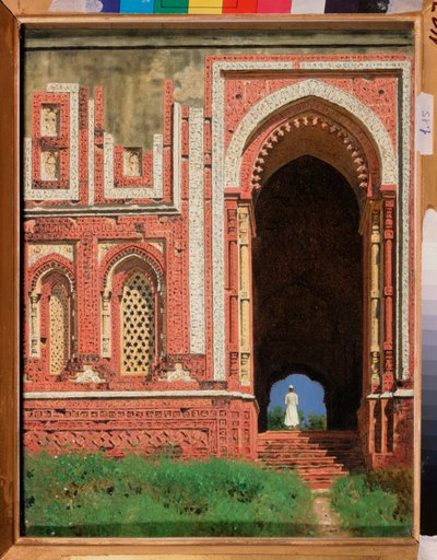 Qutb Minar, una porta che circonda il vecchio Delhi da Vasili Vasilievich Vereshchagin