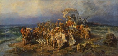 Gli Israeliti attraversano il Mar Rosso, seconda metà del XIX secolo da Vasilii Kotarbinsky