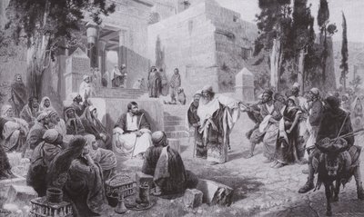 Gesù e la donna sorpresa in adulterio da Vasilij Dmitrievich Polenov