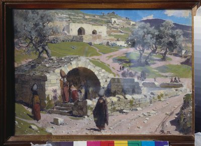 Il pozzo di Santa Maria a Gerusalemme (Israele) da Vasilij Dmitrievich Polenov