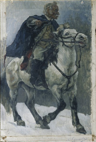 Alexander Suvorov a cavallo da Vasilij Ivanovic Surikov