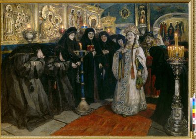 La grande duchessa visita un convento da Vasilij Ivanovic Surikov