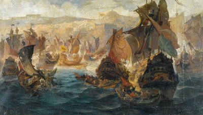 La Conquista di Costantinopoli da parte dei Crociati da Vasilios Chatzis