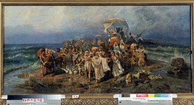 Gli Israeliti attraversano il Mar Rosso da Vasily Alexandrovich Kotarbinsky