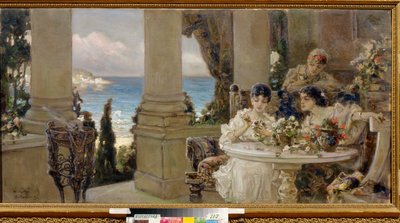 Sulla terrazza da Vasily Alexandrovich Kotarbinsky