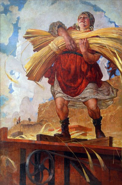 Contadino collettivo da Vasily Nikolaevich Kostyanitsyn