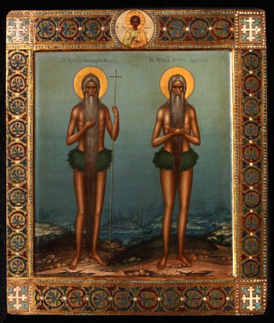 Venerabile Onofrio e San Pietro del Monte Athos da Vasily Pavlovich Guryanov