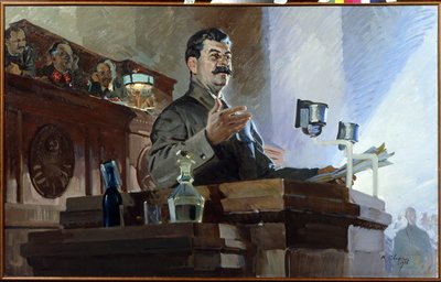 Joseph Stalin (Joseph Vissarionovich Djougachvili detto) (1879-1953) ridefinisce la costituzione sovietica (costituzione Stalin) durante l
