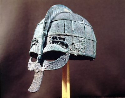 Elmo, dal tesoro di Vendel, Uppland, c.600 d.C. da Vendel Period