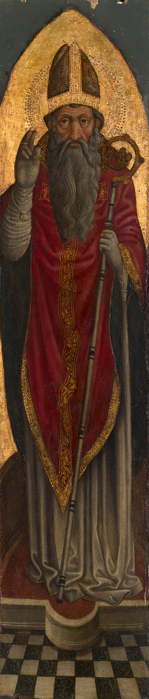 Santo vescovo da una pala d