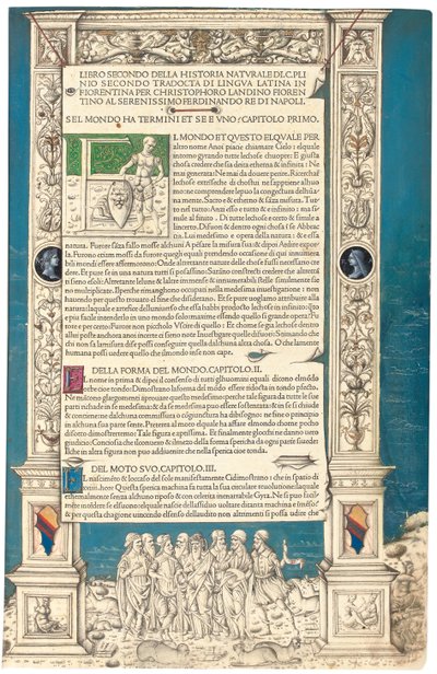 "Historia Naturalis" di Plinio il Vecchio, 1476 da Venetian School