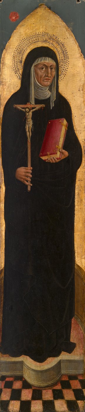 Santa Monica da un altare agostiniano da Venetian School