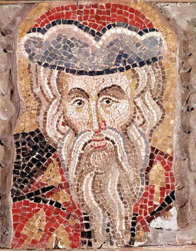 Testa di un profeta (mosaico) da Veneto Byzantine School