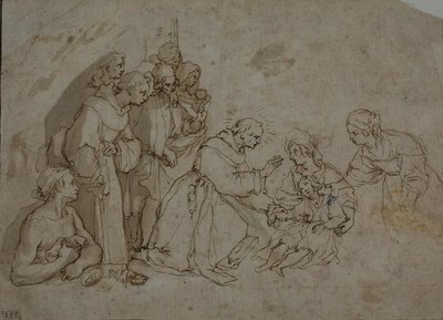 Studio per il miracolo di San Bernardino da Siena da Ventura Salimbeni