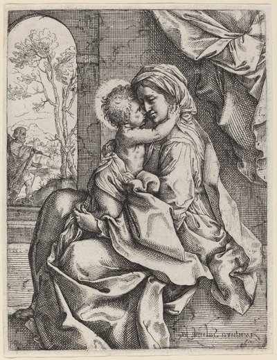 Vergine e Bambino da Ventura Salimbeni after Guido Reni