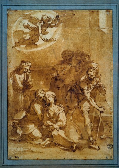 La morte di Santa Cecilia (dettaglio) da Ventura di Arcangelo Salimbeni