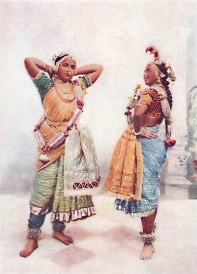 Ragazze nautch di Baroda, 1902 da Vernon and Co