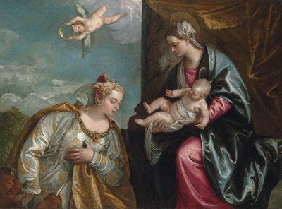 Allegoria della città di Venezia che adora la Madonna e il Bambino da Veronese