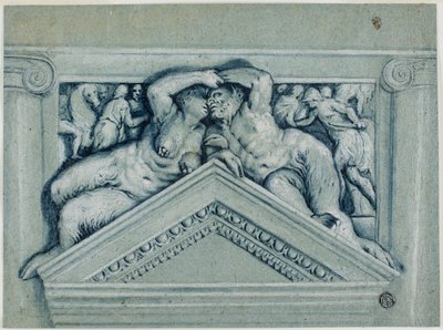 Sopraporta con Satiro e Satiressa da Veronese