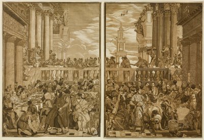 Le nozze di Cana, inciso da John Baptist Jackson da Veronese