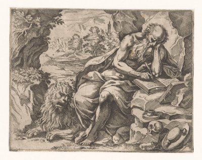 San Girolamo nel deserto da Vespasiano Strada (attributed to)