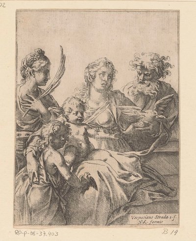 Sacra Famiglia con Giovanni Battista ed Elisabetta da Vespasiano Strada