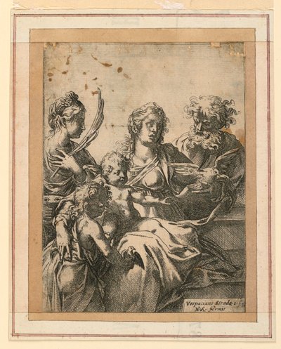 La Vergine e il Bambino con i santi Elisabetta, Giuseppe e il giovane Giovanni Battista da Vespasiano Strada