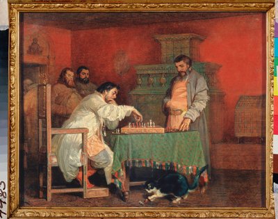 Scena della vita di uno zar russo (il gioco degli scacchi) da Viatcheslav Grigorievitch Schwarz
