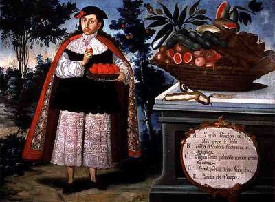 Il capo indiano di Quito in abito completo da Vicente Alban