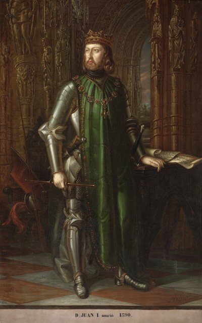Ritratto del re Giovanni I di Castiglia da Vicente Arbiol y Rodríguez