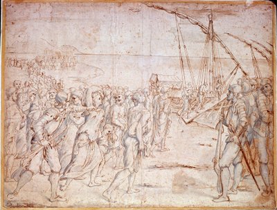 Deportazione dei Moriscos dalla Spagna dopo la firma del trattato da parte di Filippo III di Spagna il 22/09/1609 da Vicente Carducho