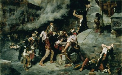 Ai piedi del Salvatore", il massacro degli ebrei nel Medioevo da Vicente Cutanda y Toraya