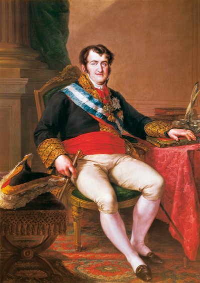 Ritratto di Ferdinando VII di Spagna (1784-1833) da Vicente Lopez y Portana