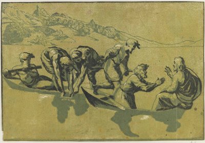 La pesca miracolosa dopo Raffaello, c. 1540 da Vicentino