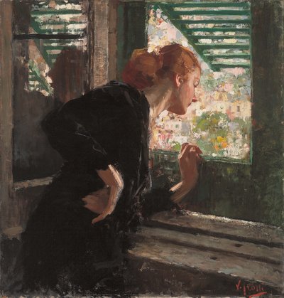Signora alla finestra da Vicenzo Irolli
