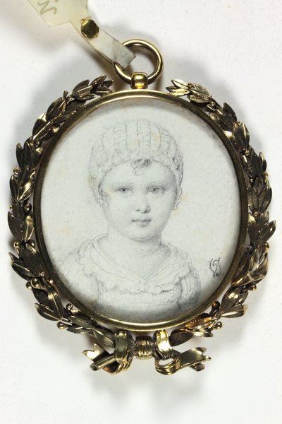Disegno di un bambino tradizionalmente identificato come Napoleone II da Victoire (attr.to) Jaquotot